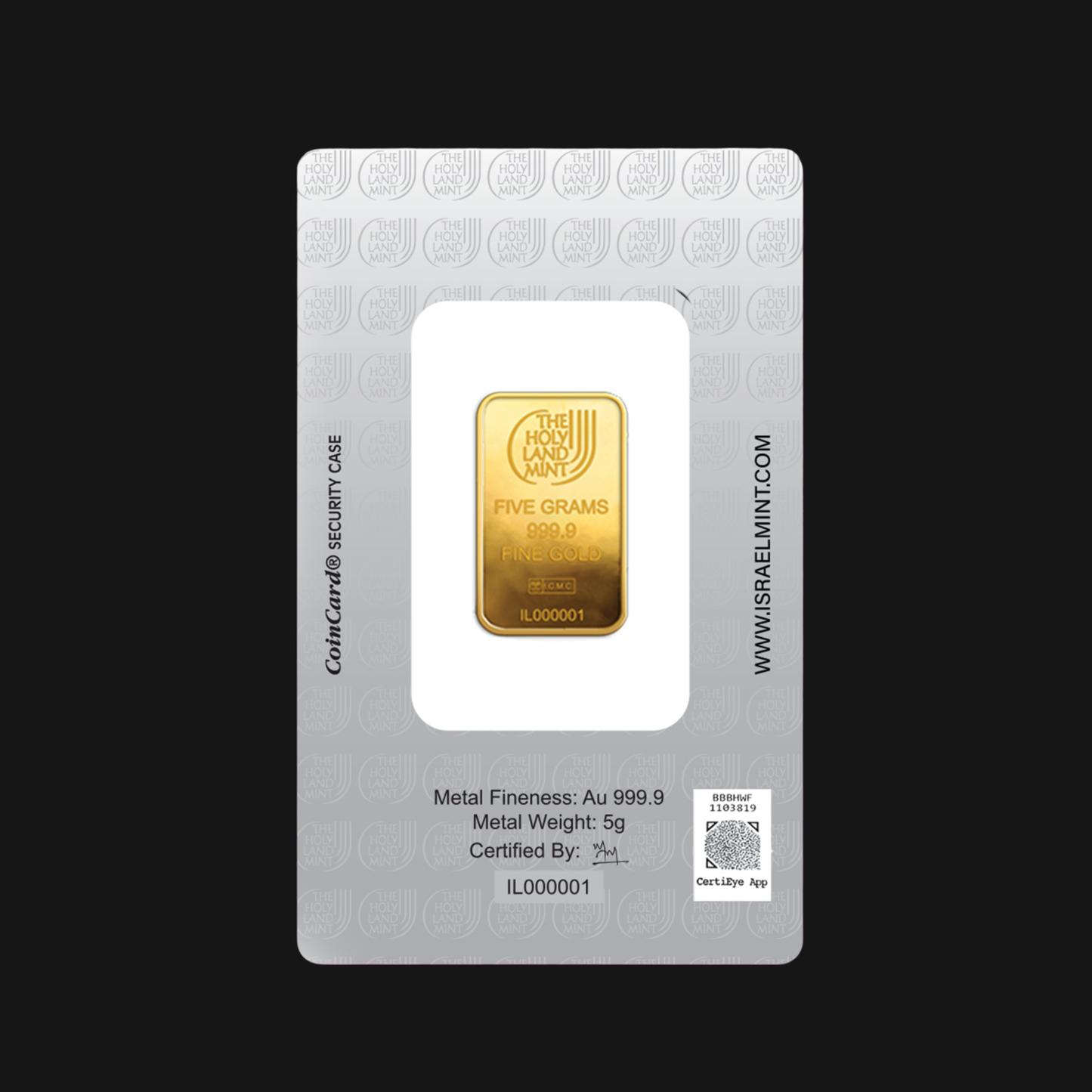 dove-of-peace-gold-bar-5g-emballage-verso-holy-land-mint-9999-groupe-conqueror