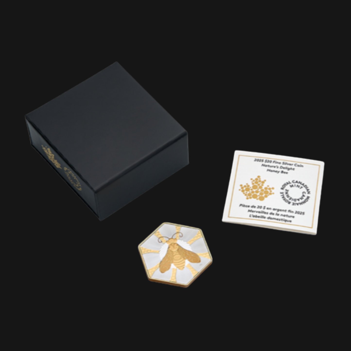 Pièce en argent fin 20$ (1 oz) - MRC - Merveilles de la nature : L’abeille domestique 2025