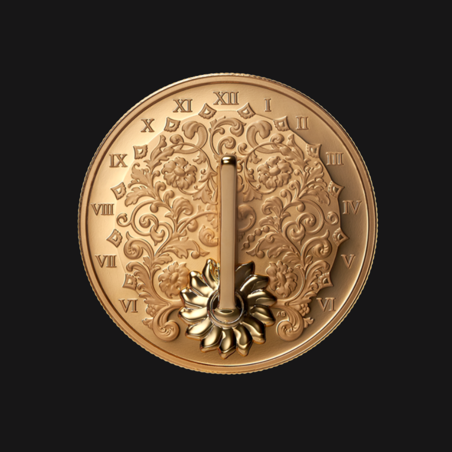 Pièce en argent fin (1 oz) - MRC - Le cadran solaire doré 2025