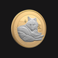 Pièce en argent fin (1 oz) - MRC - Art animalier : Loup gris 2025