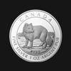 Pièce 1 oz argent pur – Le renard arctique (2014) – RCM – Recto – Groupe Conquer'or