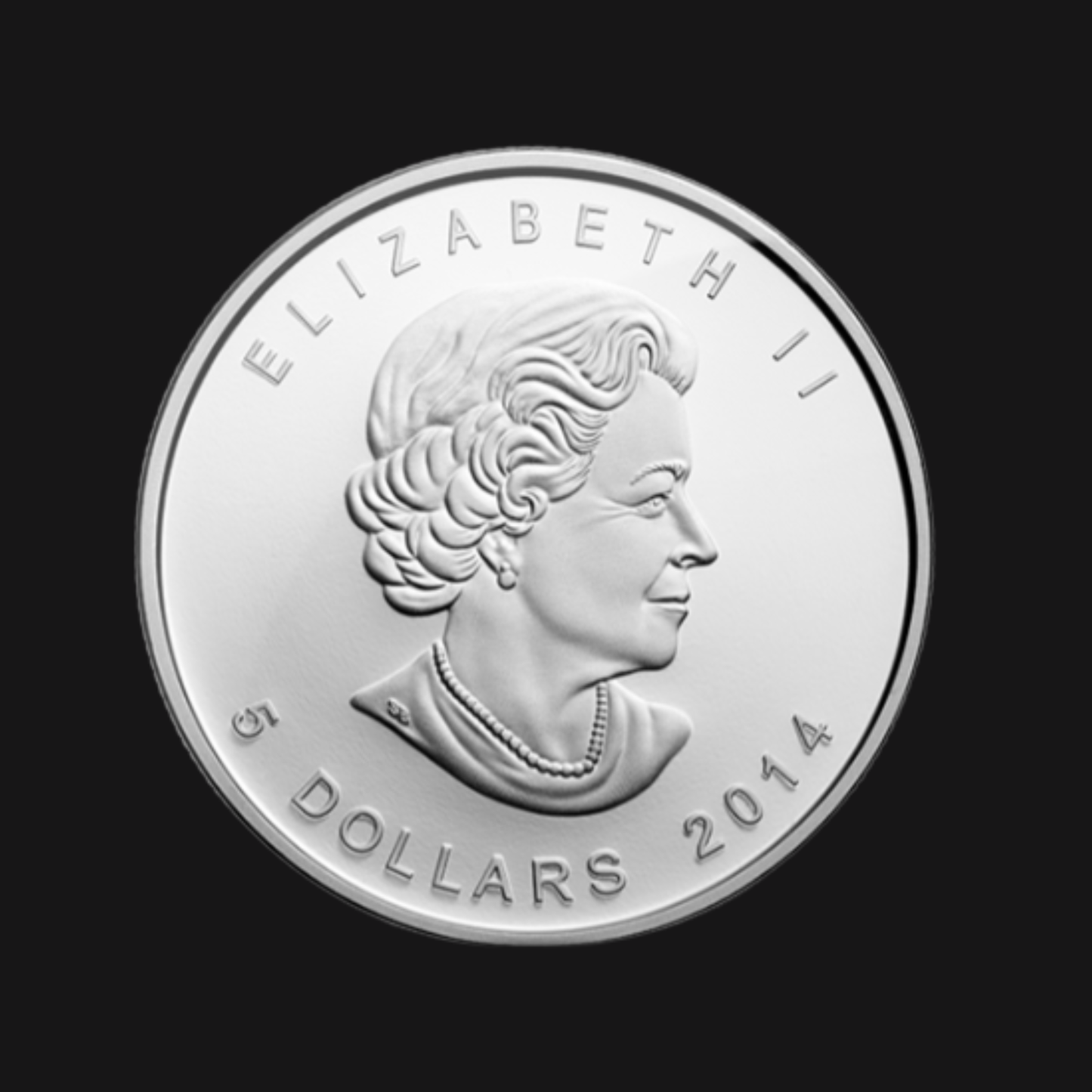 Pièce 1 oz argent pur – Le renard arctique (2014) – RCM – Verso – Groupe Conquer'or