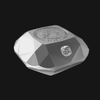 Pièce en forme de diamant en argent pur .9999 (80,4 g) - MCR - Diamant De Beers Ideal coussin 2024