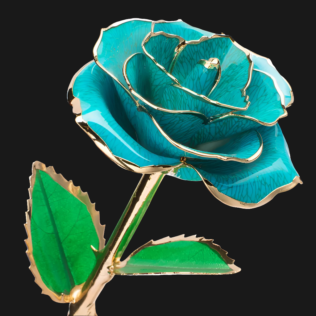 Rose éternelle or 24k