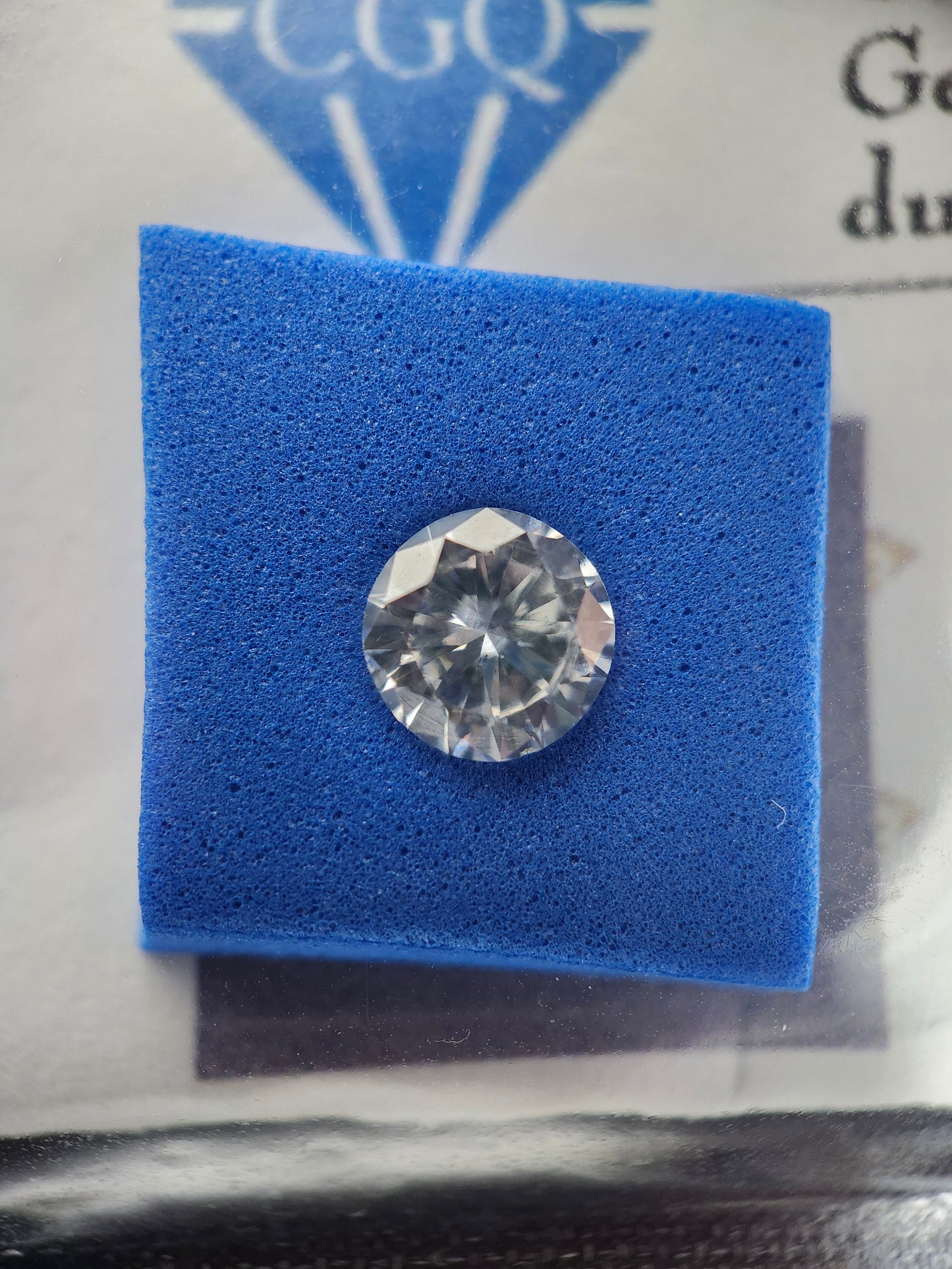 Diamant naturel certifié (0,57 ct) - pureté SI3 couleur G - Centre de Gemmologie du Québec